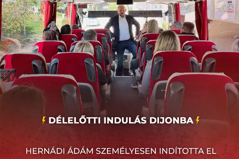 DÉLELŐTTI INDULÁS  DIJONBA