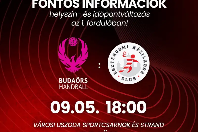 VÁLTOZIK AZ ELSŐ FORDULÓ HELYSZÍNE ÉS IDŐPONTJA!