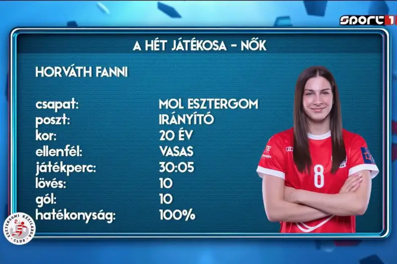  A HÉT JÁTÉKOSA   HORVÁTH FANNI