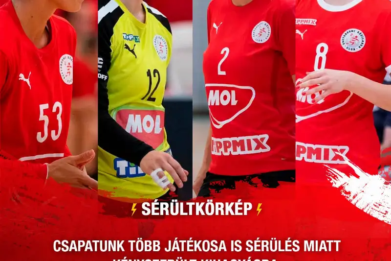  SÉRÜLTKÖRKÉP  ÍGY HALAD JÁTÉKOSAINK FELÉPÜLÉSE