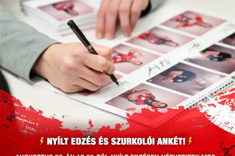  NYÍLT EDZÉS ÉS   SZURKOLÓI ANKÉT!
