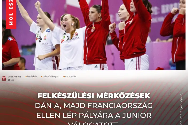 JUNIOR FELKÉSZÜLÉSIMÉRKŐZÉSEK